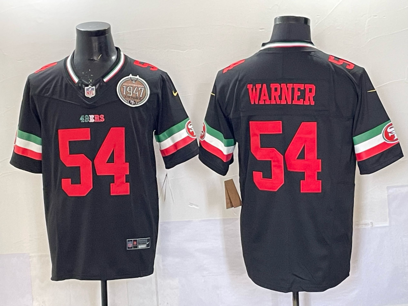 Men 2026 San Francisco 49ers #54 Warner black Nike Limited NFL Jersey 0401004->->NFL Jersey